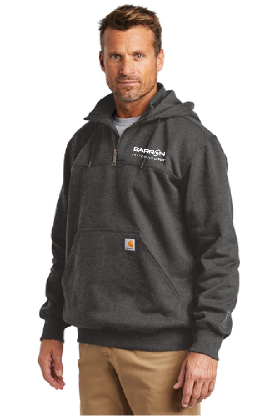 Carhartt paxton heavyweight hooded zip mock sweatshirt hotsell