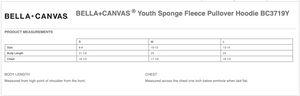 BELLA + CANVAS - Youth Sponge Fleece Full-Zip Hoodie